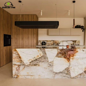 Kết cấu bề mặt tấm đá cẩm thạch nhân tạo cho đồ nội thất trong nhà hiện đại bàn bếp worktop thiết kế mô hình 3D 3000*1500*12mm - Product Image 3