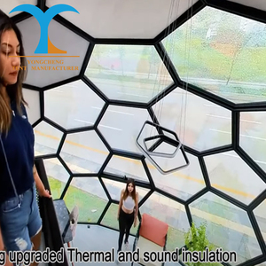 <span class=keywords><strong>Cabine</strong></span> de <span class=keywords><strong>douche</strong></span> extérieure Maison en verre <span class=keywords><strong>Tente</strong></span> dôme en nid d'abeille Tentes Camping Serre extérieure Serre - Product Image 5