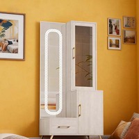 Table de toilette en acier personnalisée, nouvelle collection, directement de l'usine, avec miroir pour chambre à coucher, meuble durable pour la maison et l'hôtel, armoire de rangement