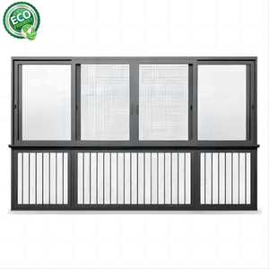 Fenêtre coulissante contemporaine en alliage d'aluminium avec moustiquaire en fibre de verre pour salon, protection anti-insectes et anti-UV - Product Image 2