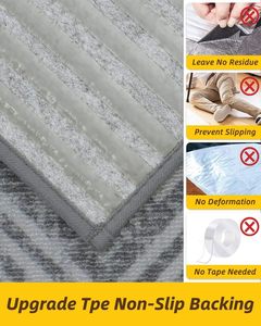 Marches d'escalier autocollantes antidérapantes lavables, <span class=keywords><strong>tapis</strong></span> d'escalier à coller et à décoller, <span class=keywords><strong>tapis</strong></span> d'escalier réutilisables pour marches en bois - Product Image 4