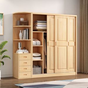 <span class=keywords><strong>Armadio</strong></span> <span class=keywords><strong>con</strong></span> <span class=keywords><strong>Ante</strong></span> <span class=keywords><strong>Scorrevoli</strong></span> in Legno di Pino Massiccio Design Moderno 1.2/1.4/1.6/1.8m Due <span class=keywords><strong>Ante</strong></span> <span class=keywords><strong>per</strong></span> Camera da Letto Legno Naturale MDF <span class=keywords><strong>Armadio</strong></span> <span class=keywords><strong>per</strong></span> Bambini - Product Image 2