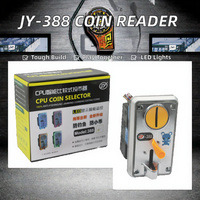 JY Factory Venta al por mayor en stock: Aceptador de monedas electrónico JY-388 con marco LED para máquinas recreativas, expendedoras y de garras