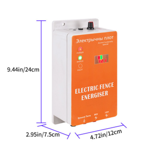 Amplificateur de clôture électrique solaire pour animaux 5/10 km, générateur d'impulsions de clôture électrique 2J, contrôleur d'énergie de ranch avec alarme - Product Image 5