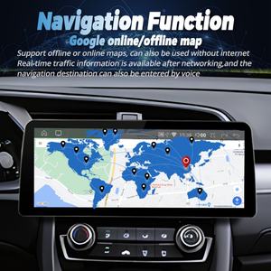 Lecteur vidéo de voiture Android 13 avec écran 12,3 pouces 1920*720, autoradio stéréo pour Honda Civic 2016-2018, GPS, multimédia, Carplay, unité principale - Product Image 6