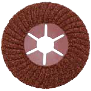 Disque en fibre d'oxyde d'aluminium SEMI-FLEXIBLE 4 pouces Ø 115x22mm-Grain 60 dureté moyenne pour broyeur - Product Image 2