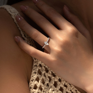 S925 Silver Marquise Cut Cubic Zirconia Engagement <b>Ring</b> Stackable Band <b>Dainty</b> Marquise Cut CZ Silver <b>Ring</b> Niche Luxury Statement - Product Image 3