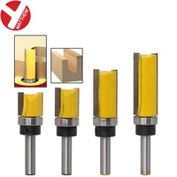 8mm tige ronde motif Bit Double flûte un roulement attaché 3/4 "largeur 20mm 25mm 38mm 50.8mm longueur lame en carbure poignée en alliage