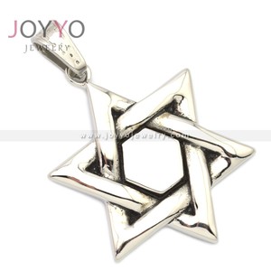 จี้สเตนเลสรูปดาวห้าแฉกสุดคลาสสิกจี้เครื่องรางรูปดาวห้าแฉกโซโลมอน - Product Image 2