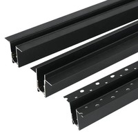 Rail magnétique de 20mm Système d'éclairage LED à profil en aluminium en gros à chaud Fourniture directe d'usine d'épaisseur de 1.5mm