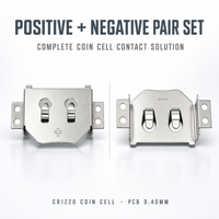 Batteria a Bottone Positiva/Negativa Ieeton Medical CR1220 con Contatto SUS30 e Pad PCB per Glucometro, Personalizzabile OEM