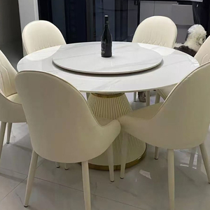 Gió Bắc Âu tối giản Bàn tròn kết cấu mờ Bộ phận tự nhiên - Product Image 2