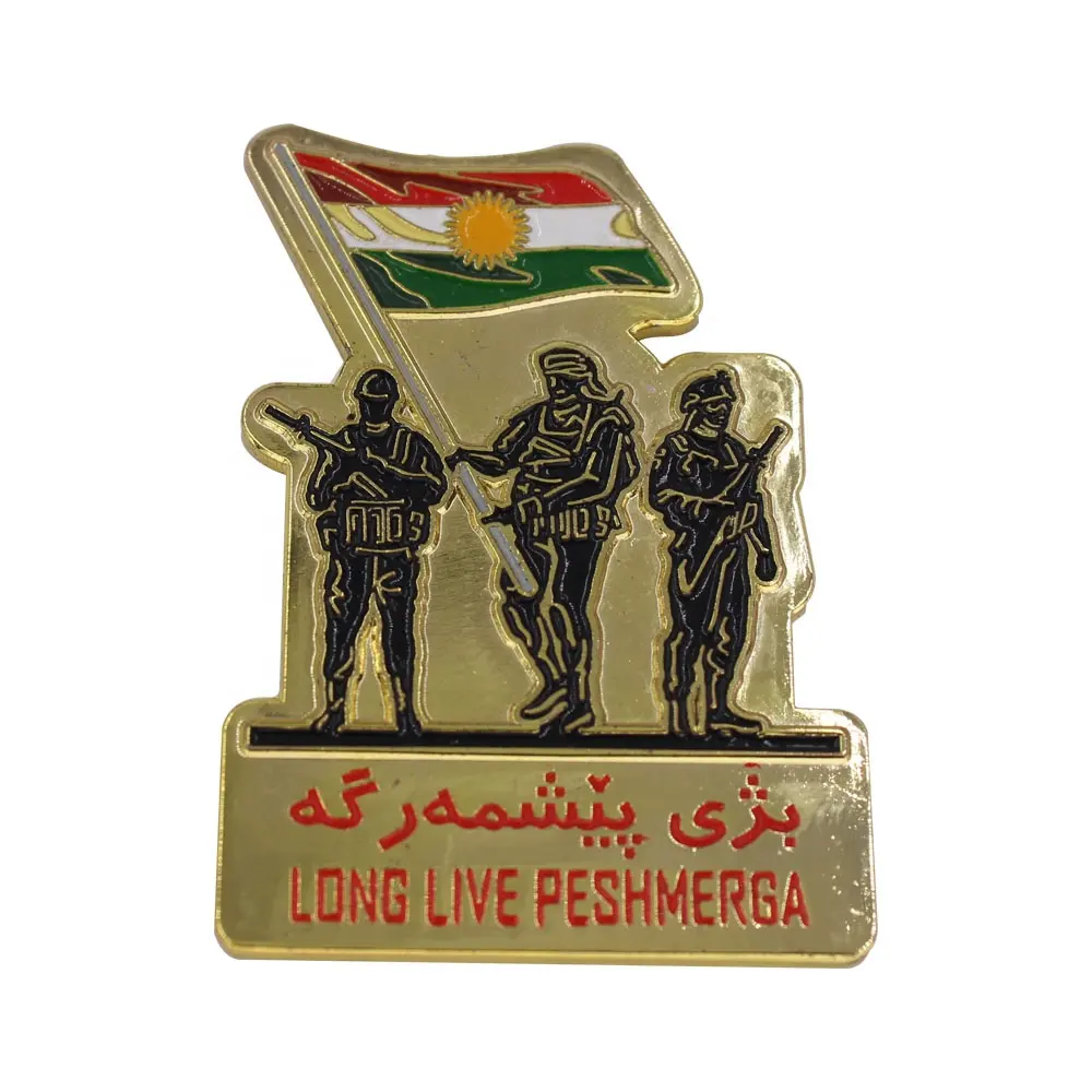 High quality custom metal enamel anniversary souvenir national day emblem flag dubai uae lapel pin badge with magnet pin back