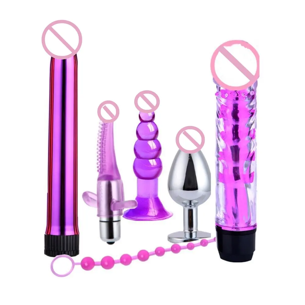 Exquisite Stil hochwertige Erwachsenen Sexspielzeug weiblichen Penis Vibrator Kombination sset