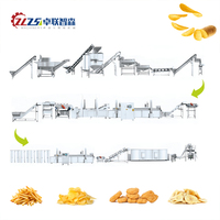 Machines automatiques complètes de fabrication de chips de pommes de terre frisées de 500kg Ligne de production de pommes de terre semi-frites surgelées pour frites