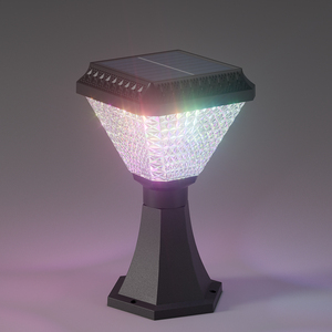 Lámpara <span class=keywords><strong>Solar</strong></span> Moderna para Jardín, Exterior, Impermeable, con Control de Luz, Colores RGB, Lámpara para Patio y Césped, Lámpara de Pared Exterior, 1500mAh, 30W - Product Image 3