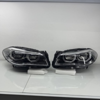 Pour BMW F10 F18 2009-2017 avec phares LED modifiés M5, feux de jour jaunes et blancs, ensemble de phares