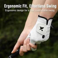 Gants de golf respirants et doux en cuir de mouton Cabretta, personnalisables avec logo, directement de l'usine, pour les passionnés de golf et la pratique quotidienne