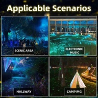 Projecteur laser ciel étoilé 2W RGB pleine couleur, étanche IP65, DMX512, 60, directement de l'usine °   Scénographie pour scène de jardin en plein air