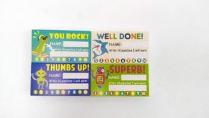 Récompense <span class=keywords><strong>de</strong></span> <span class=keywords><strong>fidélité</strong></span> personnalisée, <span class=keywords><strong>carte</strong></span> <span class=keywords><strong>de</strong></span> poinçon, jouets éducatifs pour enfants - Product Image 5