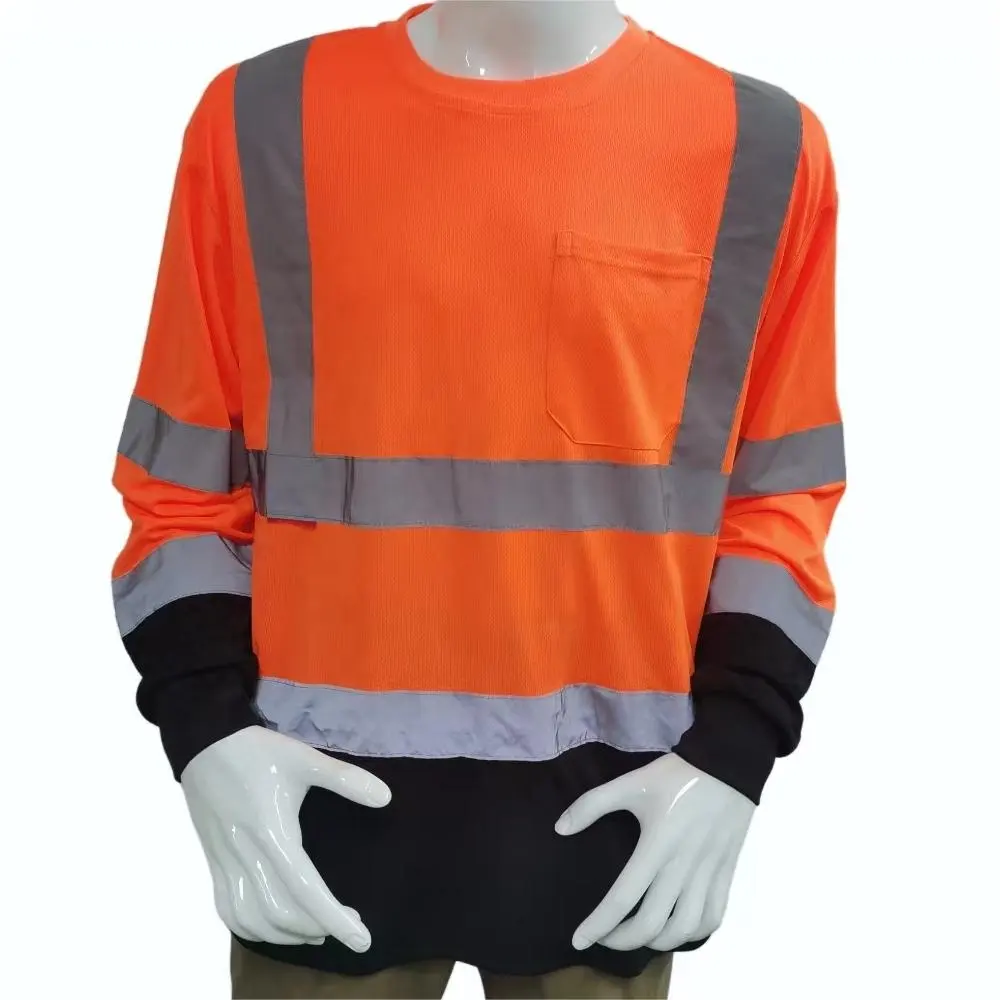 卸売ドライフィットPlayeras安全シャツパラホンブルオレンジ安全シャツマンセーフティTシャツ