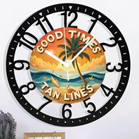 Horloge murale circulaire en fer de 25 cm au design scandinave, silencieuse et précise