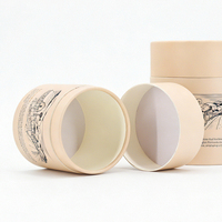 Boîte-cadeau cylindrique personnalisée pour bougie parfumée, emballage écologique en tube rond, conforme à la norme PPWR