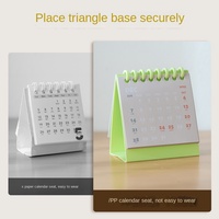 Kalender Mini 2026 portabel kreatif, ornamen kalender meja kalender plastik