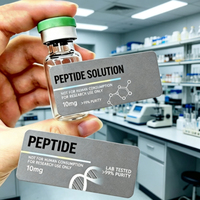 Étiquettes personnalisées de haute qualité pour flacons de peptides, autocollants d'identification de marque imperméables