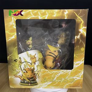 Statuetta in PVC della Serie Evoluzione Pokémon, Scena Dinamica a Tema Fulmine, Modellini di <span class=keywords><strong>Pikachu</strong></span>, <span class=keywords><strong>Raichu</strong></span> e <span class=keywords><strong>Pichu</strong></span>, Artigianato in Plastica - Product Image 3