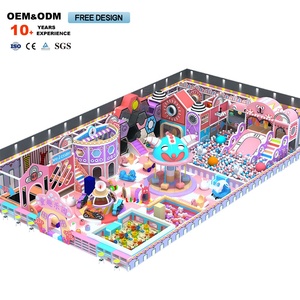 Dream Catch, Parque Infantil Interior de Madera para Niños, Laberinto de Juegos Suaves de 200 Metros Cuadrados en Colores Rosa Pastel - Product Image 2