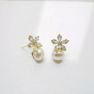 wholesale plata s925 sterling silver colorful flower <b>earring</b> luxury 18k gold plated enamel pink zircon big <b>fine</b> <b>stud</b> <b>earrings</b> - Product Image 3