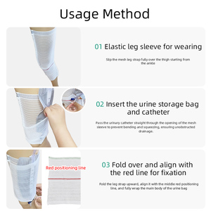 Correa elástica para catéter Foley con soporte para bolsa <span class=keywords><strong>de</strong></span> <span class=keywords><strong>orina</strong></span>, se puede fijar convenientemente con la correa <span class=keywords><strong>de</strong></span> sujeción envolvente. - Product Image 2
