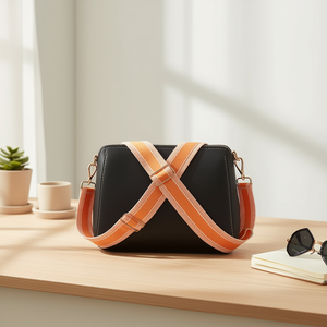 Cinghia in tessuto da 5 cm, colore arancione, per borsa, accessorio per borsetta - Product Image 2