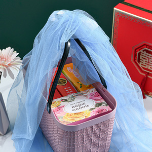 Zhejiang Butler <b>Linen</b> Texture Japanese Style Handheld Storage <b>Basket</b> Supermarket Shopping <b>Basket</b> Fashionable and Eco-friendly - Product Image 4