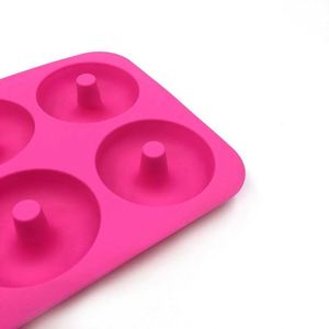 Heat Resistant 6 Cavity <b>Silicone</b> <b>Baking</b> Muffin Cake Mould Donut Caking Mold - Product Image 4