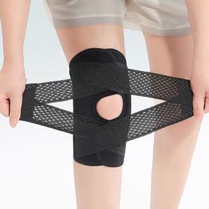 Rodilleras Ligeras y Transpirables con Soporte Abierto para la Rótula, Alivio del Dolor y Almohadillas de Sujeción - Product Image 1