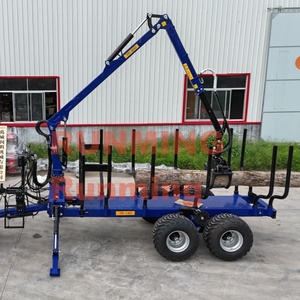 مقطورة حراجية 12 طن من الشركة المصنعة الأصلية مع رافعات TC780 رافعات حرجية خشبية خشبية - Product Image 4