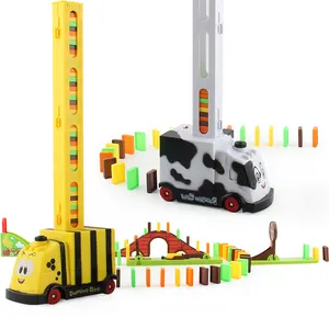 Domino Blocks Speelgoed Elektrisch Plastic Speelgoed Domino Sets Rallyauto 'S