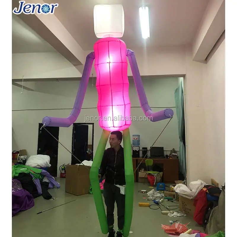 Performance moving inflatable light puppet costumes for new year parade