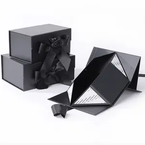 2024 Custom Luxury Black Pink Paper Packing Folding Shoe Gift Box Magnetic Paper Box Packaging With Magnetic Flap Closure