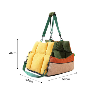 Bolsa de Transporte para Mascotas, Cama Convertible para Coche, Asiento y Cama de Viaje Segura y Acogedora para Perros y Gatos <span class=keywords><strong>Pequeños</strong></span> - Product Image 5