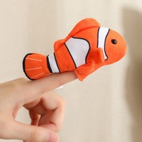 Mignon océan animaux tortue requin marionnettes à main Super doux en peluche poupées en tissu pour les mariages avec paon perroquet
