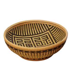 Handmade <b>Bamboo</b> Storage <b>Basket</b> Round 26cm Top Diameter Living Room Neatening Storage Woven <b>Baskets</b> - Product Image 5