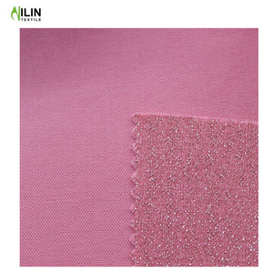 <span class=keywords><strong>Tissu</strong></span> interlock tricoté en polyester 100% de haute qualité avec fil métallique pour robe de soirée - Product Image 6