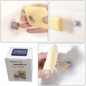Grande Vente Promotionnelle Barre de Baignoire Support Magnétique à <span class=keywords><strong>Savon</strong></span> Ventouse en Acier <span class=keywords><strong>Inoxydable</strong></span> - Product Image 4