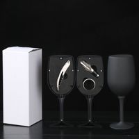 Ensemble d'ouvre-bouteille d'accessoires de vin en acier inoxydable respectueux de l'environnement transfrontalier tire-bouchon multifonctionnel verseur grande bouteille de vin