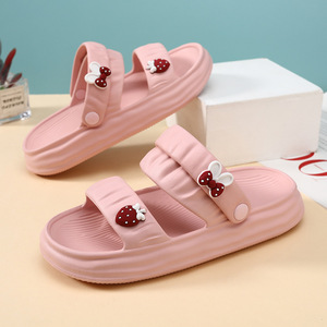 <span class=keywords><strong>Sandalias</strong></span> Planas Antideslizantes de Dos Tiras de Material Eva <span class=keywords><strong>para</strong></span> Mujer Joven, Lindas <span class=keywords><strong>para</strong></span> la Playa y Actividades al Aire Libre - Product Image 3