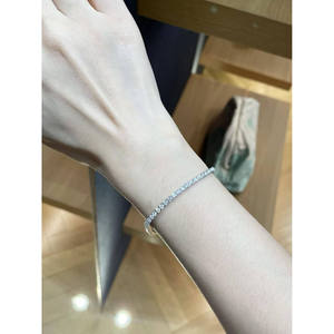 Großhandel 34mm Moissanit Tennis-Armband & Halsketten-Set Unisex Geschäftsgeschenk S925 Silber auf Lager - Product Image 3
