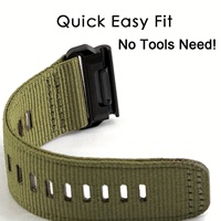 Bracelet de montre intelligente Garmin Fenix 7/6X/6 Pro/5X/5 en toile de nylon à libération rapide 22/26 mm - 7 couleurs, design sportif pour l'extérieur